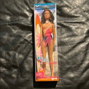 Barbie Cali Girl Doll with Pink and Orange Surfboard